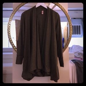 Anthropologie Olive Green Cardigan